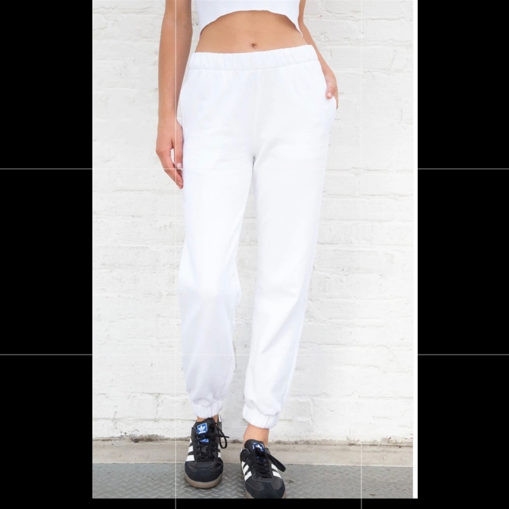 White brandy sweatpants